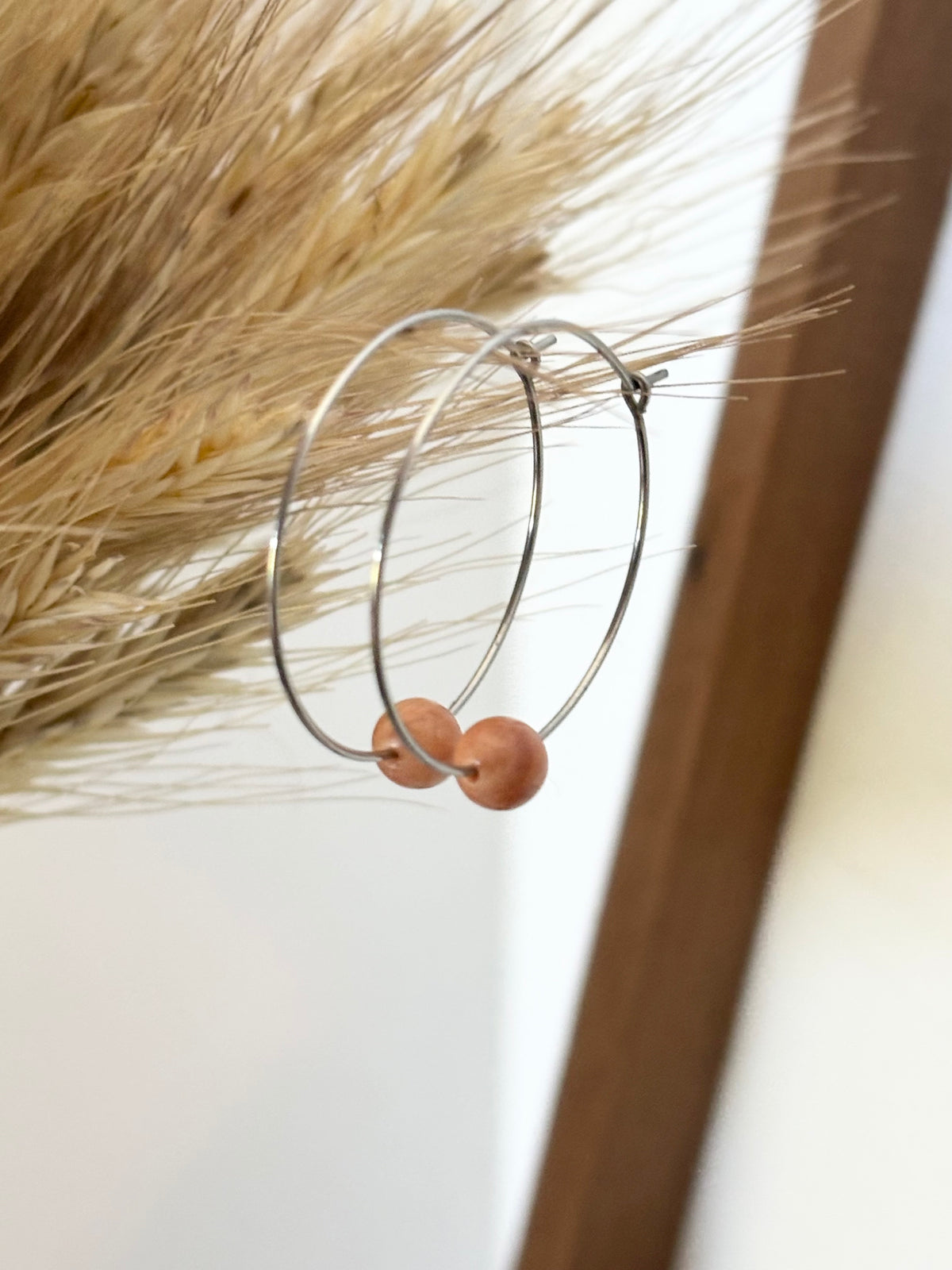 Sunstone Bead Earrings