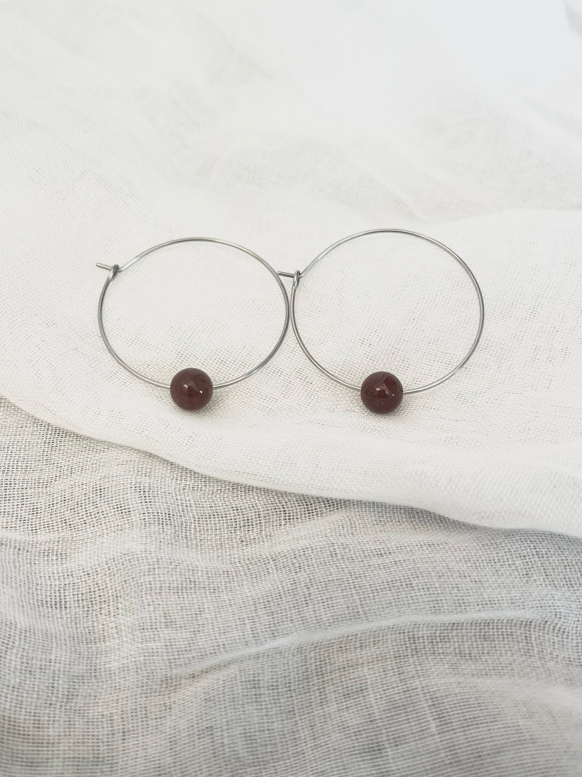 Jasper Bead Earrings